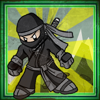 Black ninja club running poster