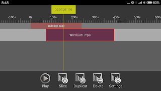 Audio Editor penulis hantaran