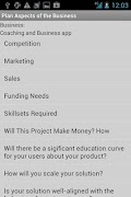 Business Plan & Start Startup Screenshot 2