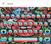 Graffiti Theme - Maple Keyboard 2019 captura de pantalla 1