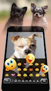 Chihuahua Cute Puppy keyboard Theme imagem de tela 4