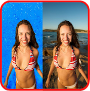 Poster Beach Background Changer