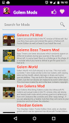 Golem Mod For MCPE* screenshot 5