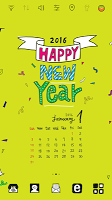 LaRa Calendar-HappyNewYear2016 Plakat