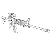 Cómo dibujar un arma captura de pantalla 6