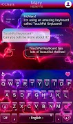 1 Schermata TouchPal Amour Keyboard Theme