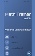 Math Trainer اسکرین شاٹ 1