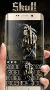 Devil Skeleton Skull 3D Theme captura de pantalla 1