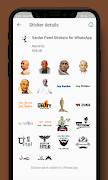 Sardar Patel Stickers WAStickersApp Affiche
