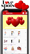 Romantic Stickers captura de pantalla 6