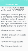 برنامه‌نما Android Secret Codes and Hacks عکس از صفحه