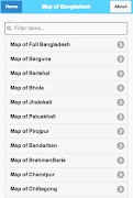 Map of Bangladesh -  মানচিত্র تصوير الشاشة 1
