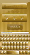 Teclado de Colores Oro captura de pantalla 3