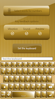 Luxury Gold SMS Keyboard ảnh chụp màn hình 3