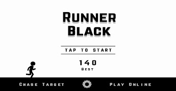 Runner Black-poster