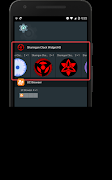 Sharingan Analog Clock Widget captura de pantalla 1