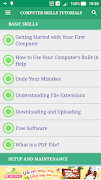 Learn Computer Skills Tutorials - Computer Skills স্ক্রিনশট 1
