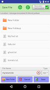 Notes2SD Text Editor (txt) - Your Android Notepad imagem de tela 2