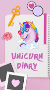 پوستر Unicorn Diary with a Lock