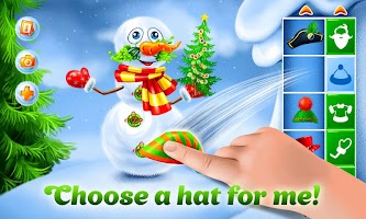 برنامه‌نما Winter game: Your own snowman! عکس از صفحه