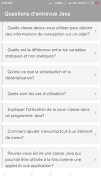 Questions d'entrevue Java स्क्रीनशॉट 5
