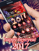 2017 happy new roku tematem 3D plakat