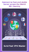 برنامه‌نما Solid FAST VPN Master عکس از صفحه