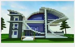 Casa moderna Minecraft captura de pantalla 4