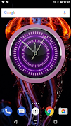 Red Neon Clock Widget screenshot 4