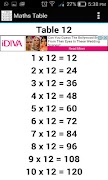 برنامه‌نما MATHS TABLES 1 TO 50 عکس از صفحه