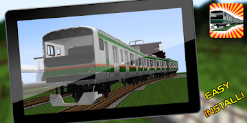 Real Train Mod for Minecraft PE постер