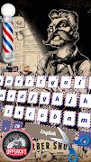 Beard Barbershop Men's Barber Keyboard Theme Cartaz
