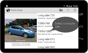 7 Schermata Resize image