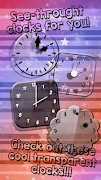Clock Widget Transparent Theme syot layar 2