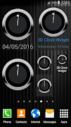 3D Clock Widget capture d'écran 3