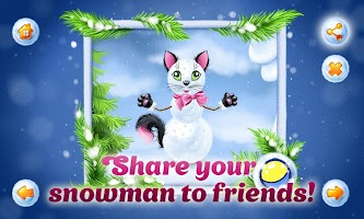 برنامه‌نما Winter game: Your own snowman! عکس از صفحه