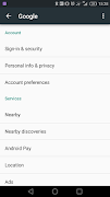 Launch Google Settings captura de pantalla 2