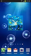 Fish Clock Widget capture d'écran 4