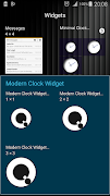 Modern Clock Widget スクリーンショット 4