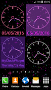 Neon Clock Widget 截图 4