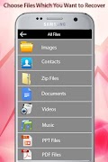 Recover Deleted All Files, Photos And Contacts Affiche