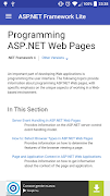 برنامه‌نما ASP.NET Framework Lite عکس از صفحه