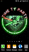 Glowing Neon Clock Plakat