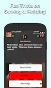 Couture Trivia capture d'écran 2