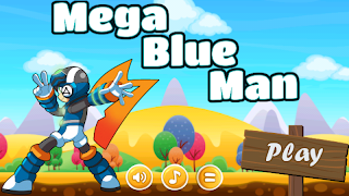 Mega Blue Man Poster