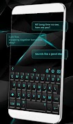 Business Black Blue Keyboard Theme screenshot 1
