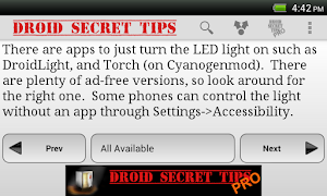 Droid Secret Tips syot layar 4