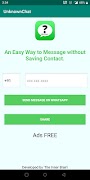 UnknownWApp : Send WA message without Save Contact poster