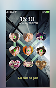 Love pattern lockscreen syot layar 3