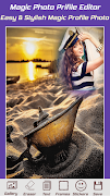 برنامه‌نما Magic Profile Photo Frame Editor عکس از صفحه